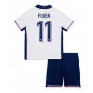 Billiga England Phil Foden #11 Hemmatröja Barn EM 2024 Kortärmad (+ Korta byxor)